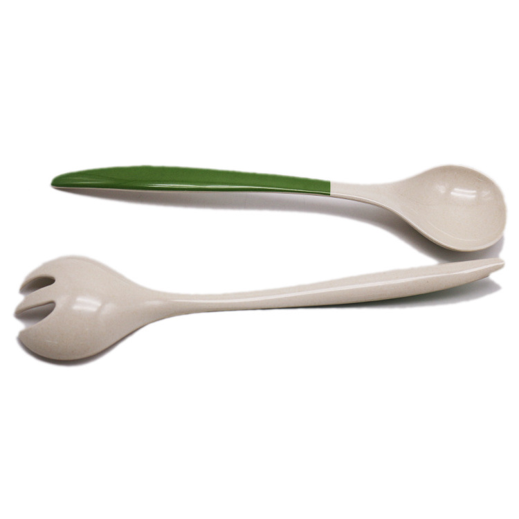 Eco Friendly Natural cooking tools kitchenware accessories plastic melamine spoon and fork kitchen utensils