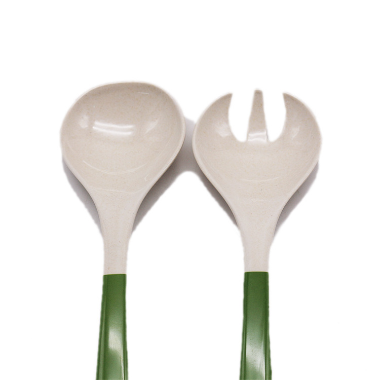 Eco Friendly Natural cooking tools kitchenware accessories plastic melamine spoon and fork kitchen utensils