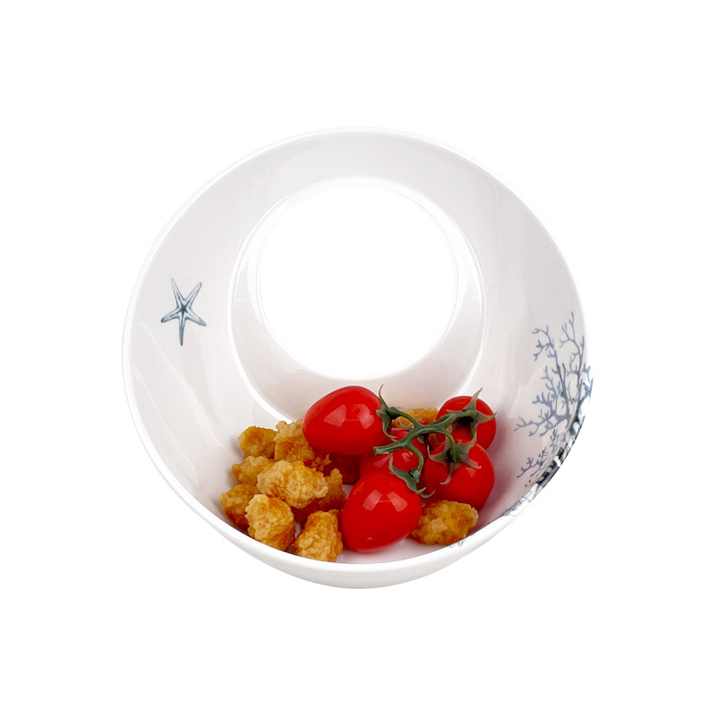 Unique Hollow Out Plastic Fruit Basket melamine berry bowl