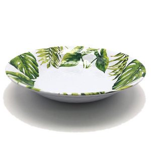 hot sale tropical design large Plastic melamine salad bowl