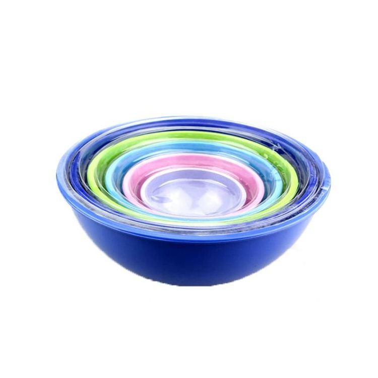 Durable colorful cheap melamine mixing bowl with handle dinner