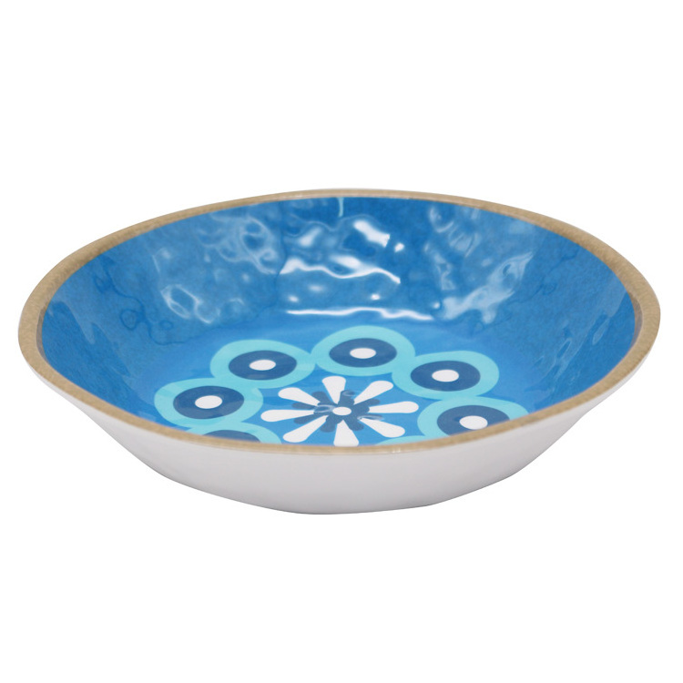 cheap price custom color pattern design plastic melamine ware cereal fruit salad bowl