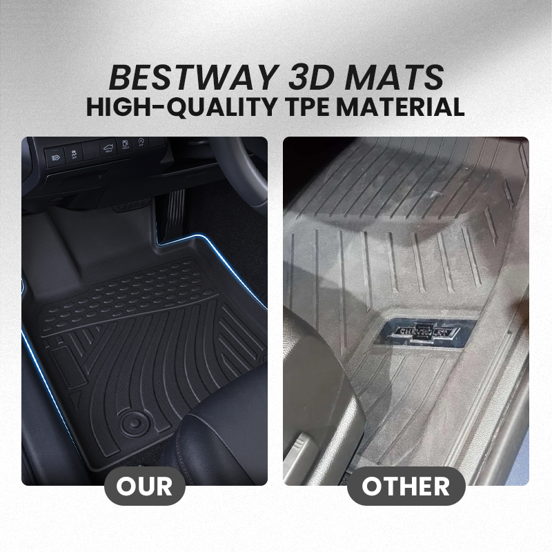 tailored non slip waterproof 3d tpe car mats customised sublimation anti-slip car mats for KIA