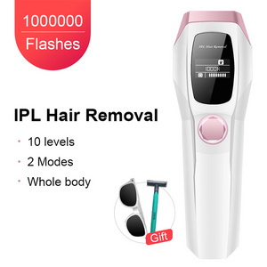 Family portable novice painless device IPL hair removal machine replace the size of the head for precise laser hair removal