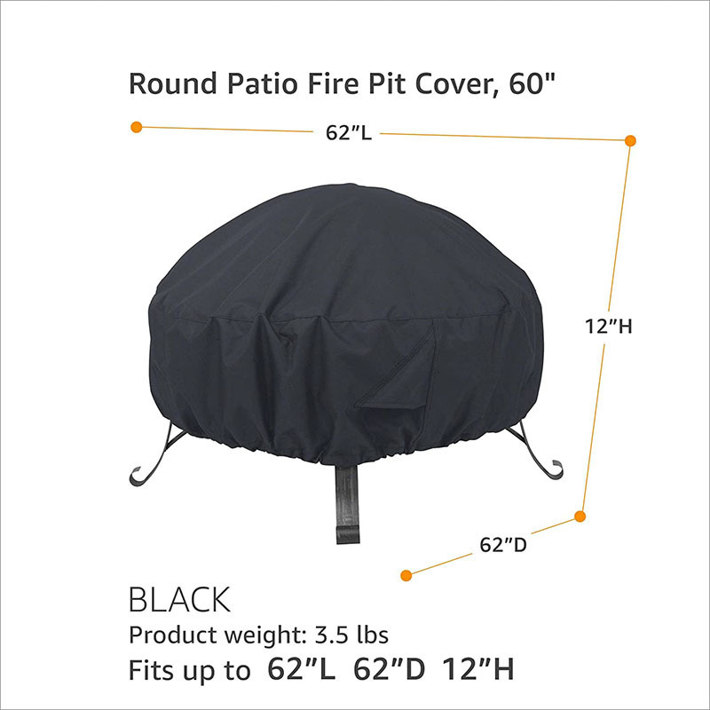 patio garden outdoor Fire Pit Cover oxford Firewood Water Resistant Fabric Pit Outdoor Brazier Fire Basket Patio Brazier Cover