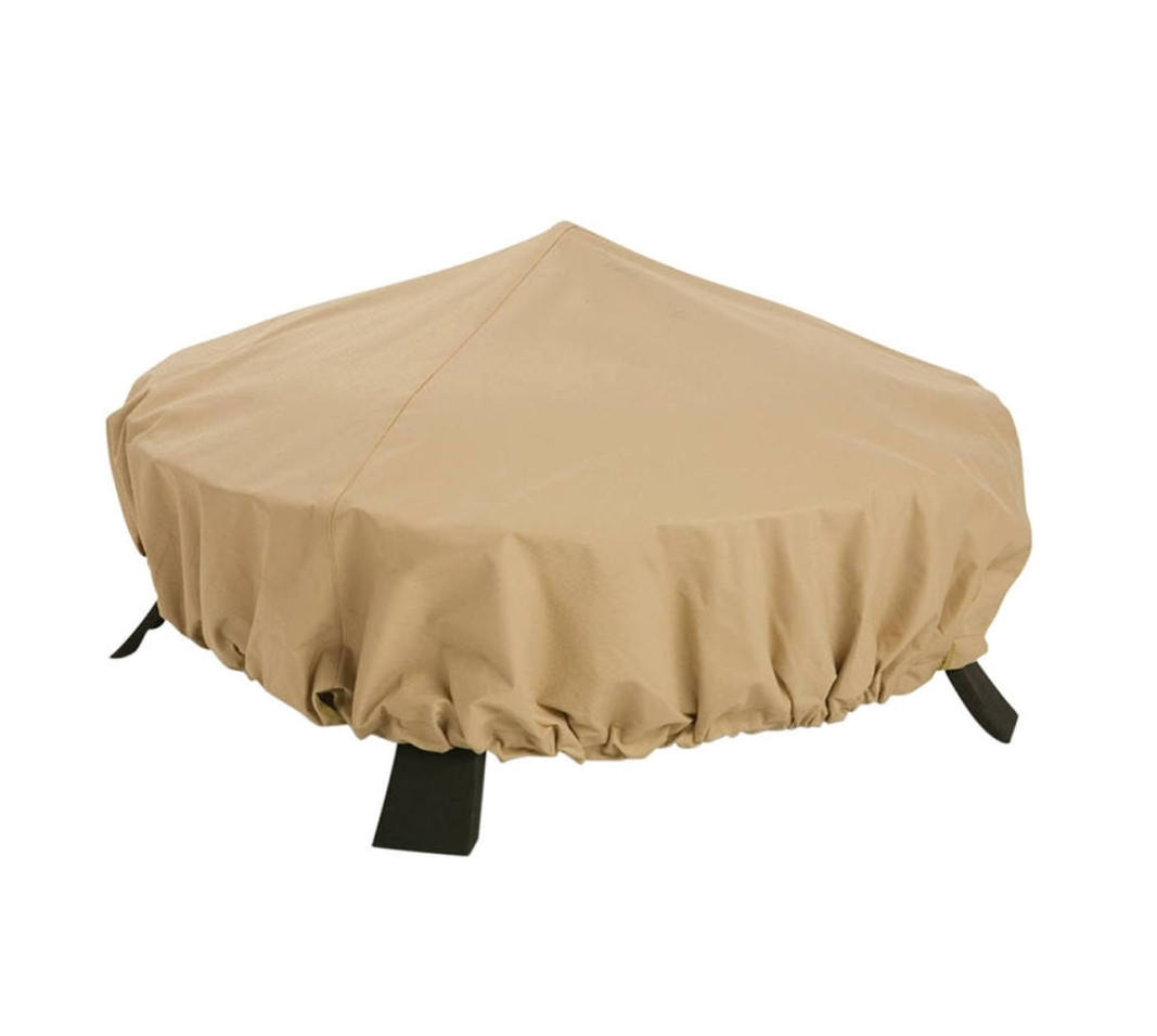 600D Polyester Heavy Duty Water-Resistant 44 Inch Round Fire Pit Cover