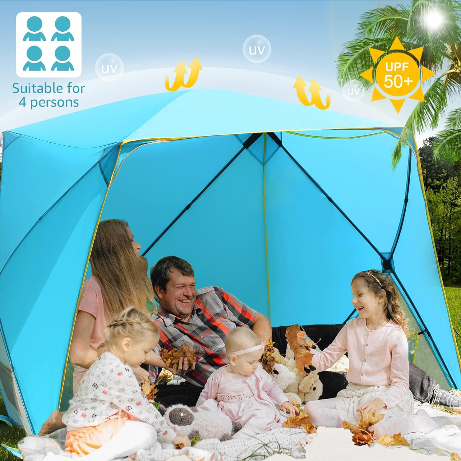 Camping portable mosquito net tent new design promotes outdoor grass camping tent Beach lawn tent