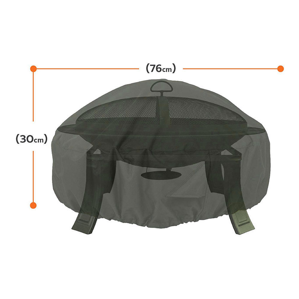 portable pizza oven cover Round Fire Pit Cover outdoor grill cover