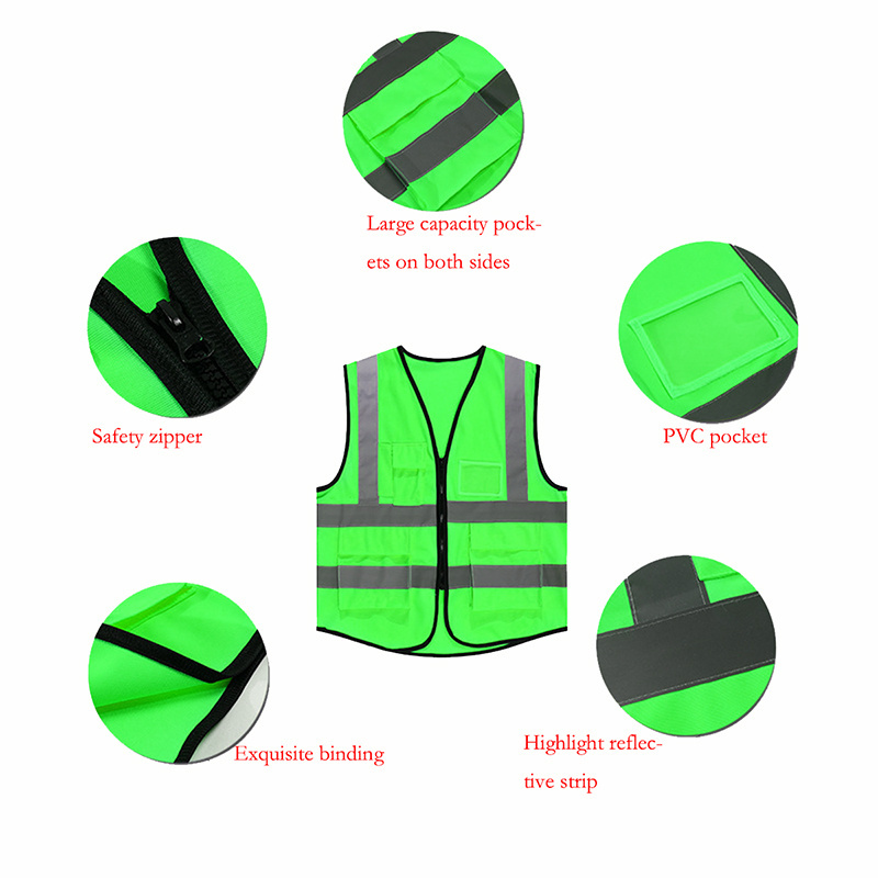 blue softshell jacket safety products bike reflective safety vest