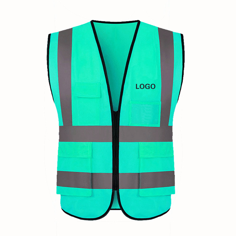 blue softshell jacket safety products bike reflective safety vest