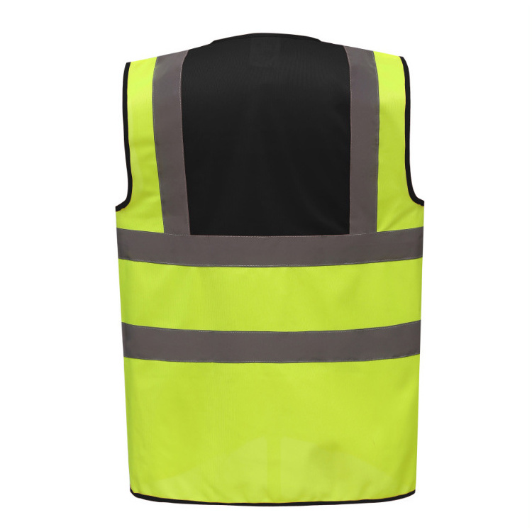 Wholesale Safety Reflective High Visibility Strip Red Yellow Running Fabric Reflective Vest