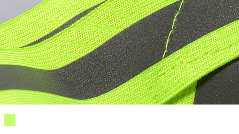 Wholesale Fluo Hi Vis Elastic Adjustable Reflective Belt Running Bicycle Safety Vest With Buckle