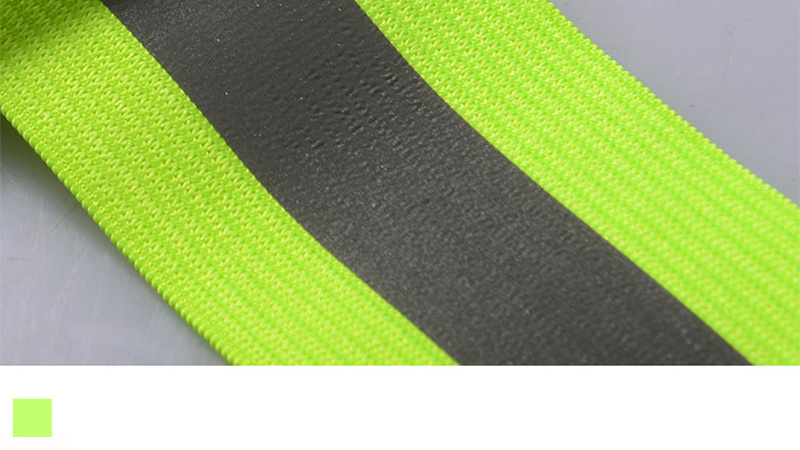 Wholesale Fluo Hi Vis Elastic Adjustable Reflective Belt Running Bicycle Safety Vest With Buckle