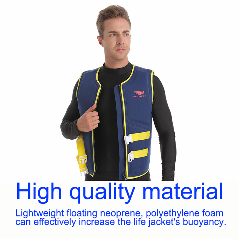 Prozipca Neoprene Life Vest Jacket Professional Life-saving Vest/Jacket EPE Foam Adult swimming Life Jacket