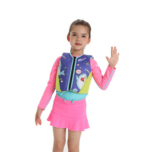 Custom safety PVC inflatable children swim vest kids swim life jacket other outdoor toys & structures