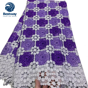 Bestway Wholesale New Designs African High Quality Cord Guipure Lace Nigeria Lace Fabric For Lady's Wedding Dress