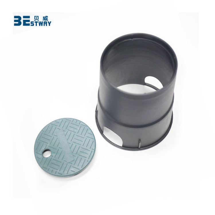 BWVA 6 Inch 10 Inch Plastic Underground Round Pipe Fittings Water Meter Irrigation Valve Protection Box