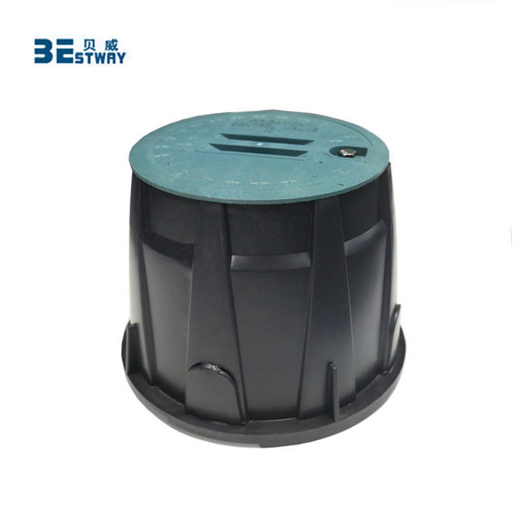 BWVA 6 Inch 10 Inch Plastic Underground Round Pipe Fittings Water Meter Irrigation Valve Protection Box