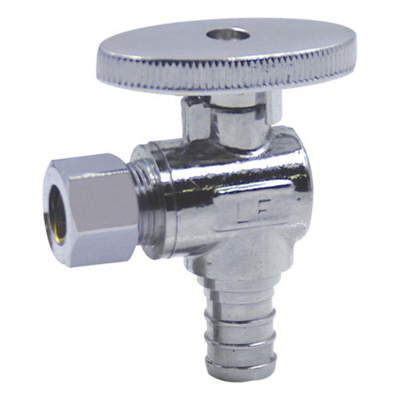 CUPC NSF/ANSI 61 certificate 10 bar 1/2" Pex * 1/4" OD Comp lead free manifold brass lead free multi-turn angle valve