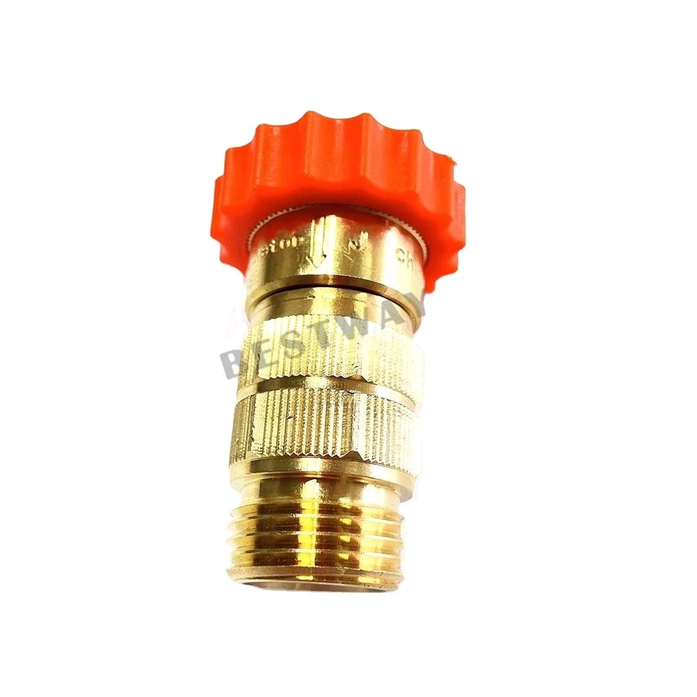 40psi 50psi 60psi RV Inline Water Pressure Reducer Lead-Free Brass Water Pressure Regulator for RV Plumbing System