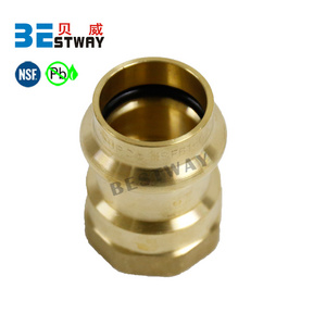 BMAG 1/2 3/4 1 Press Female Adapter Pressing Pipe Fittings Brass Propress Coupling Pex Press Fitting For USA Market