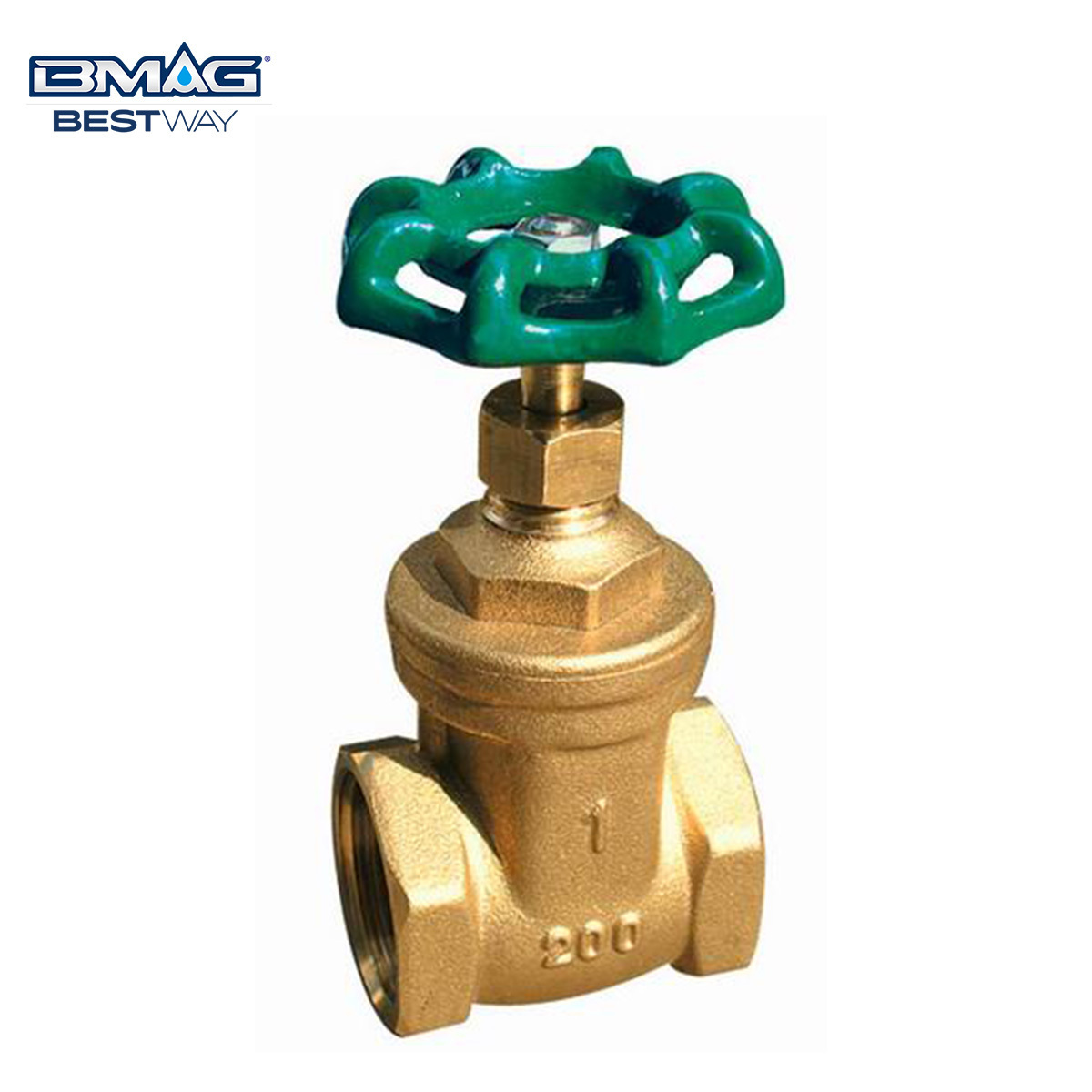 BWVA Custom Color Handle PN16/PN20 1 Inch 2 Inch 3 Inch 4 Inch Brass Female Thread Copper Gate Valve with Low Price for Water