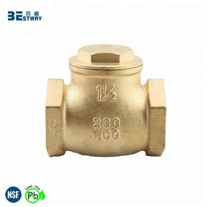 NPT 1/2"-4" 1 inch 2 inch 200 WOG Lead Free Brass Non Return Valve Brass Check Valve