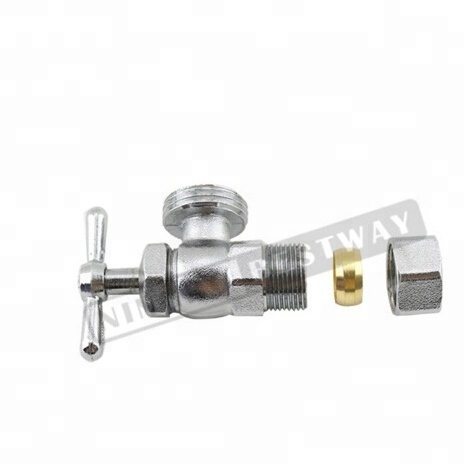 BWVA Low MOQ American Market Brass Pex Angle Stop Valve