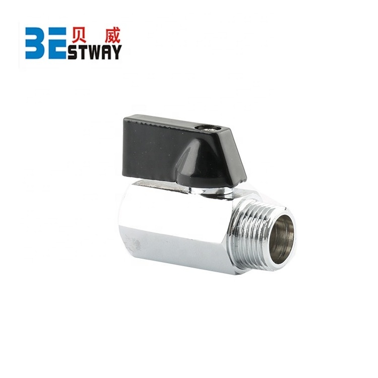 BWVA ISO Standard NPT Mini Ball Valve Good Reputation Supplier Male Thread Low Lead Water Brass Mini Ball Valve