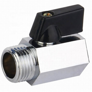 BWVA ISO Standard NPT Mini Ball Valve Good Reputation Supplier Male Thread Low Lead Water Brass Mini Ball Valve