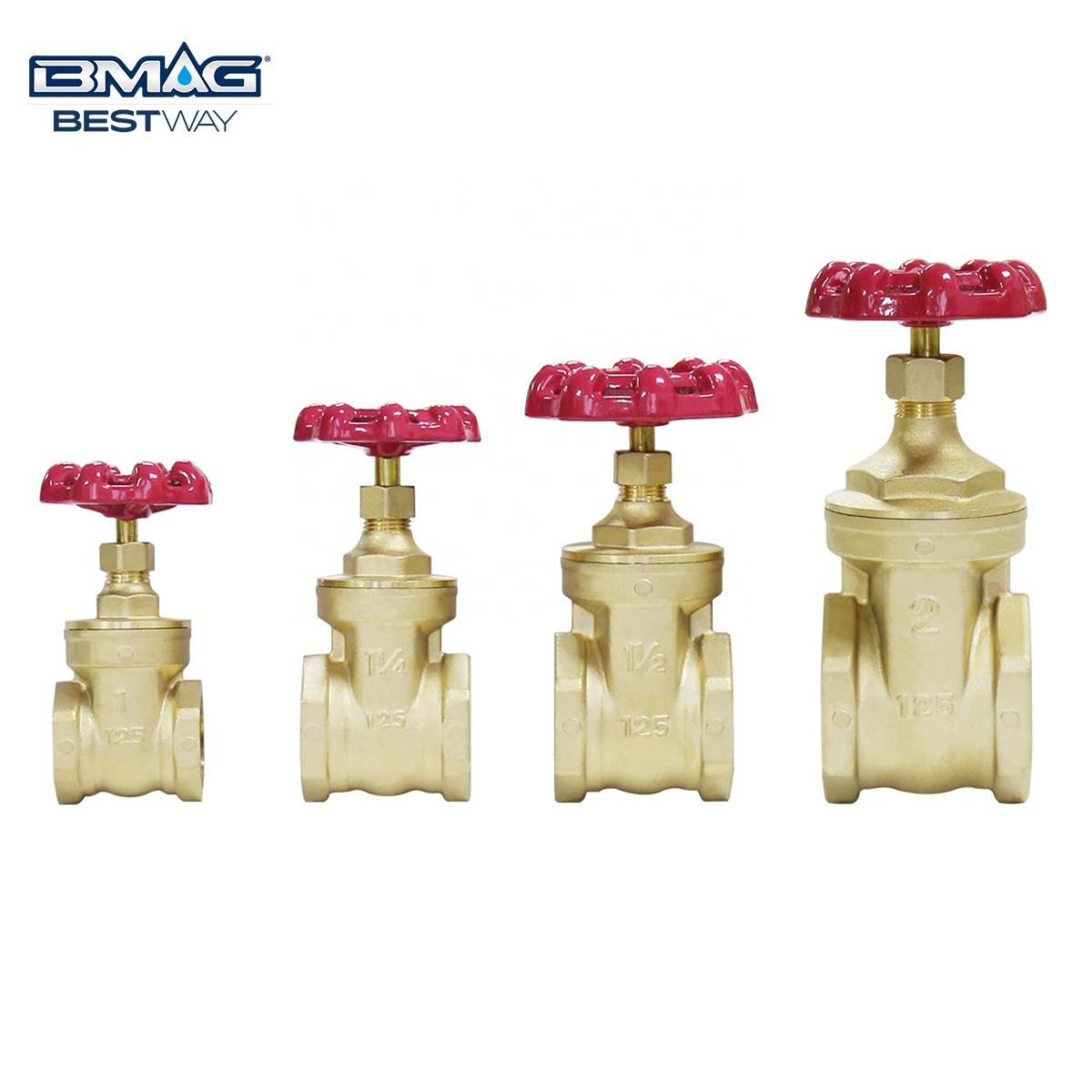 BWVA China Gate Valve Manufacturer PN16/PN20 1/2 - 4 Inch Forged 1 Inch 3 Inch 3/4 Inch Brass Gate Valve