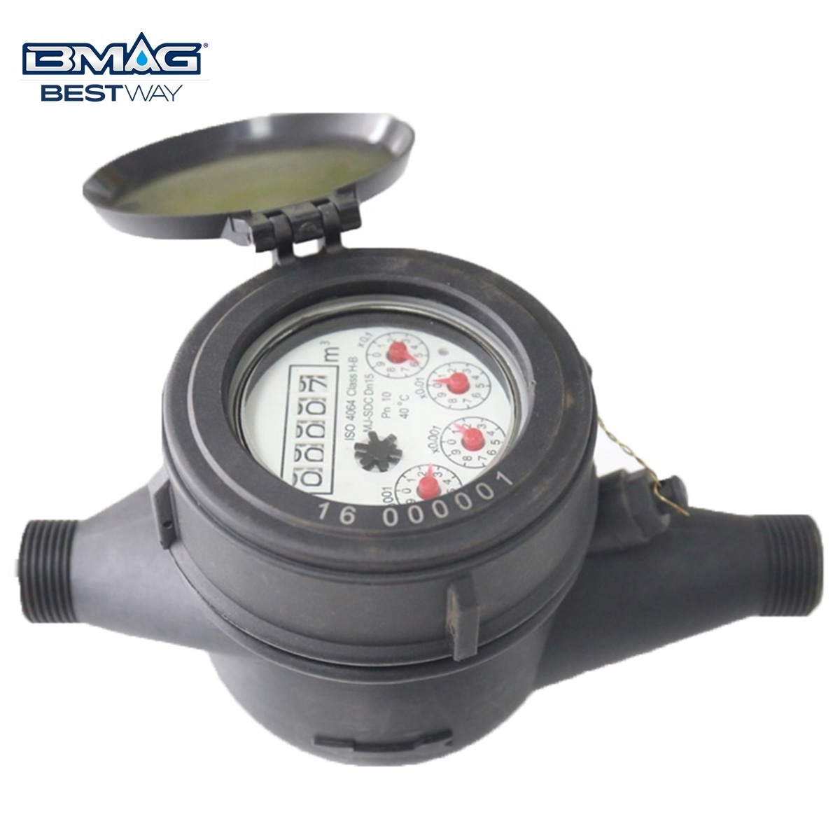 BMAG Class B Class C Multi-Jet Wet Type Single Jet Dry Type Red Blue Black Cold Hot Water Meter For Potable Water