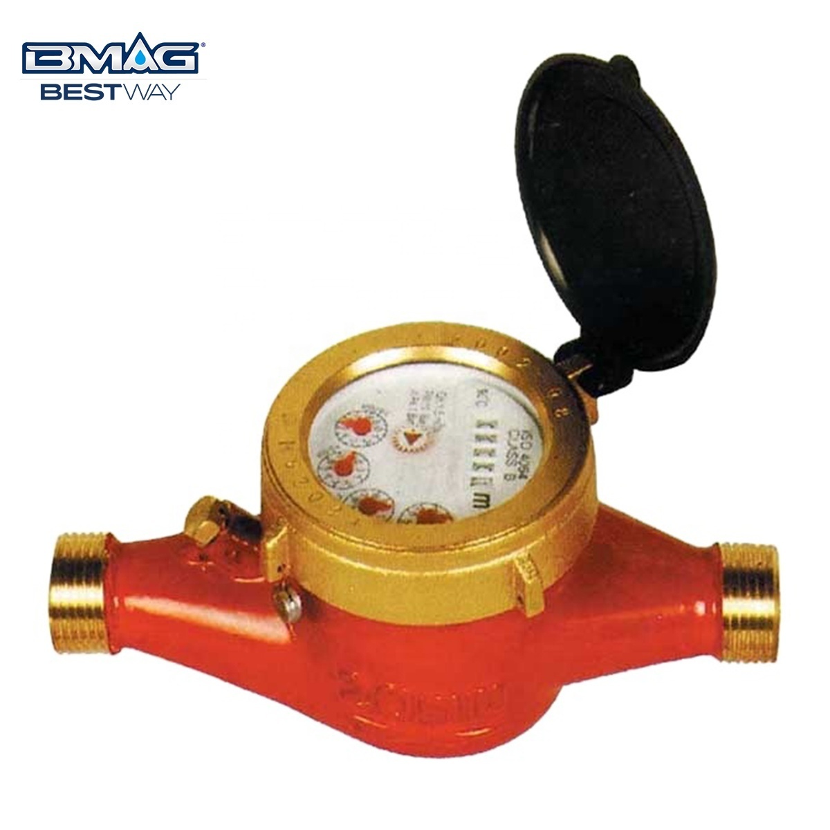 BMAG Class B Class C Multi-Jet Wet Type Single Jet Dry Type Red Blue Black Cold Hot Water Meter For Potable Water