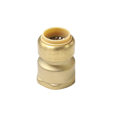 ISO 3/8" 1/2" 3/4" 1" 1.25" Sharkbite Style Copper Pipe Lead Free Brass Push Fit Fittings Lead Free Brass Pipe Fittings