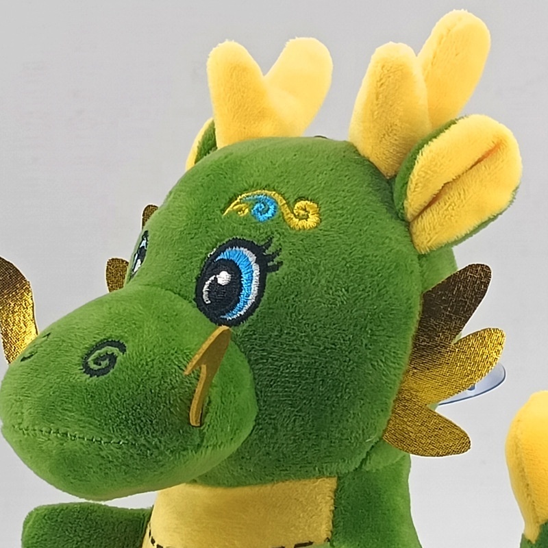 28cm pink green cute Chinese zodiac dragon plush dragon soft toy