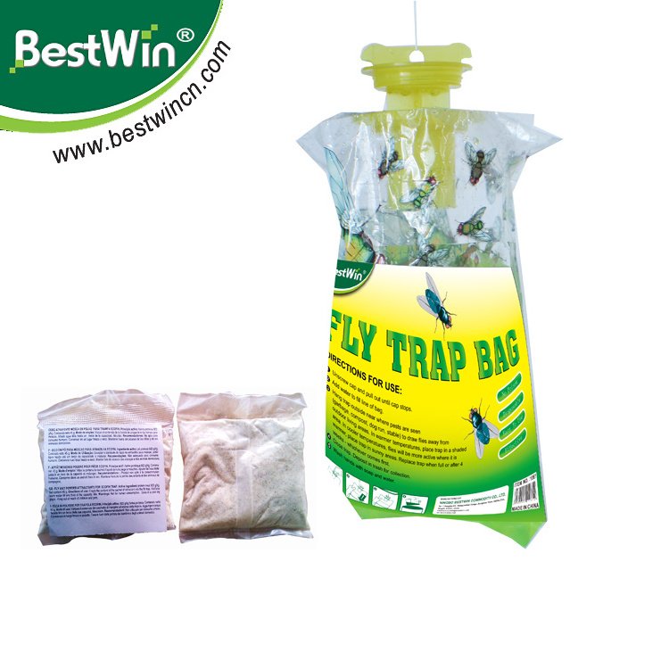 disposable fly bag,hanging fly trap,plastic fly trap bag