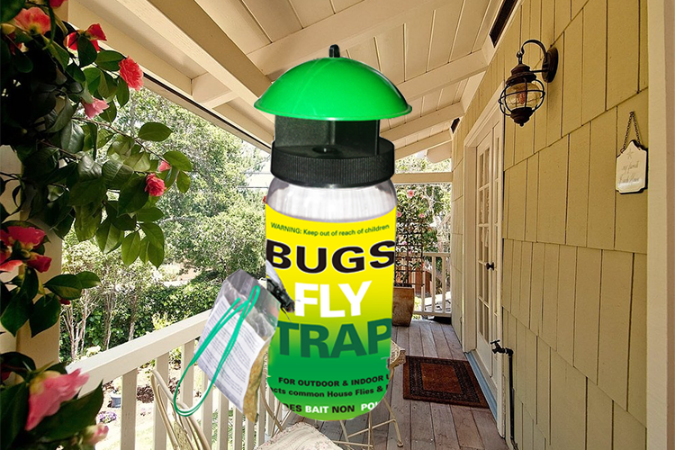 high efficient fly bottle catcher, portable fly catcher, long lasting bottle trap with fly bait