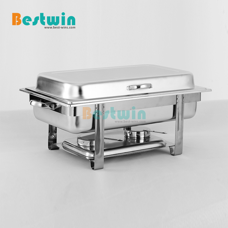 Restaurant Hotel Foodservice Rectangle Round Oval Economy Stainless Steel Buffet Chafer Display Food Warmer Chafing Dish