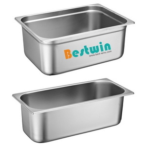 Restaurant Catering Kitchen Supplies Stainless Steel Freezer GN Container Ice Cream Pan