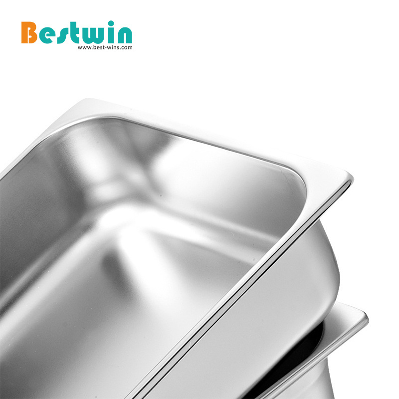 Restaurant Catering Kitchen Supplies Stainless Steel Freezer GN Container Ice Cream Pan