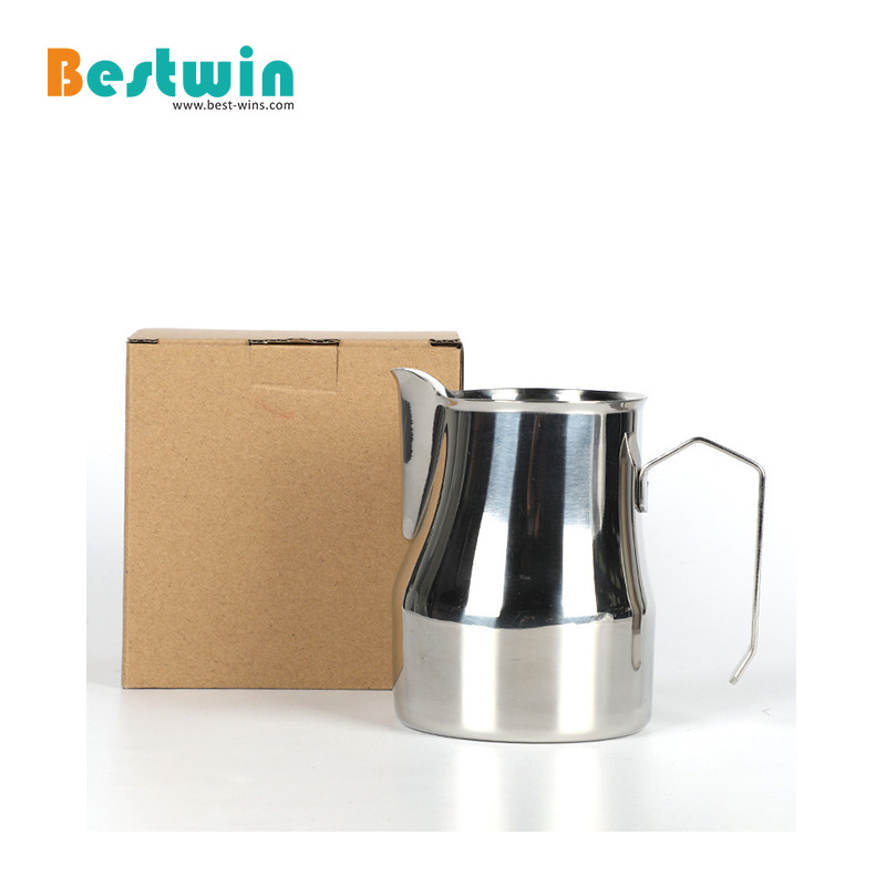 Italian-style Stainless Steel 304 Garland Cup Espresso Mug Frother Milk Steaming Frothing Pitcher