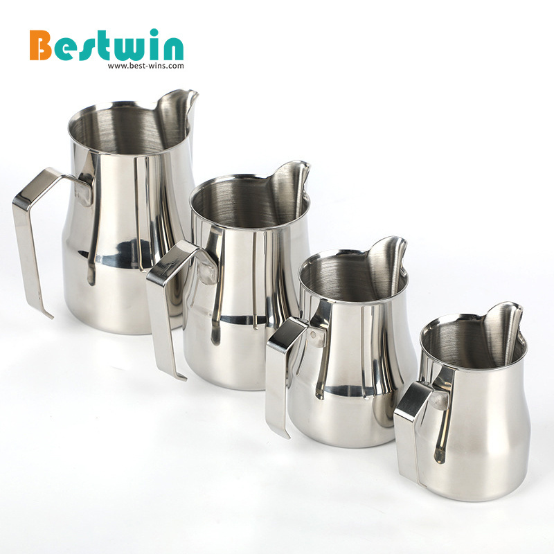 Italian-style Stainless Steel 304 Garland Cup Espresso Mug Frother Milk Steaming Frothing Pitcher