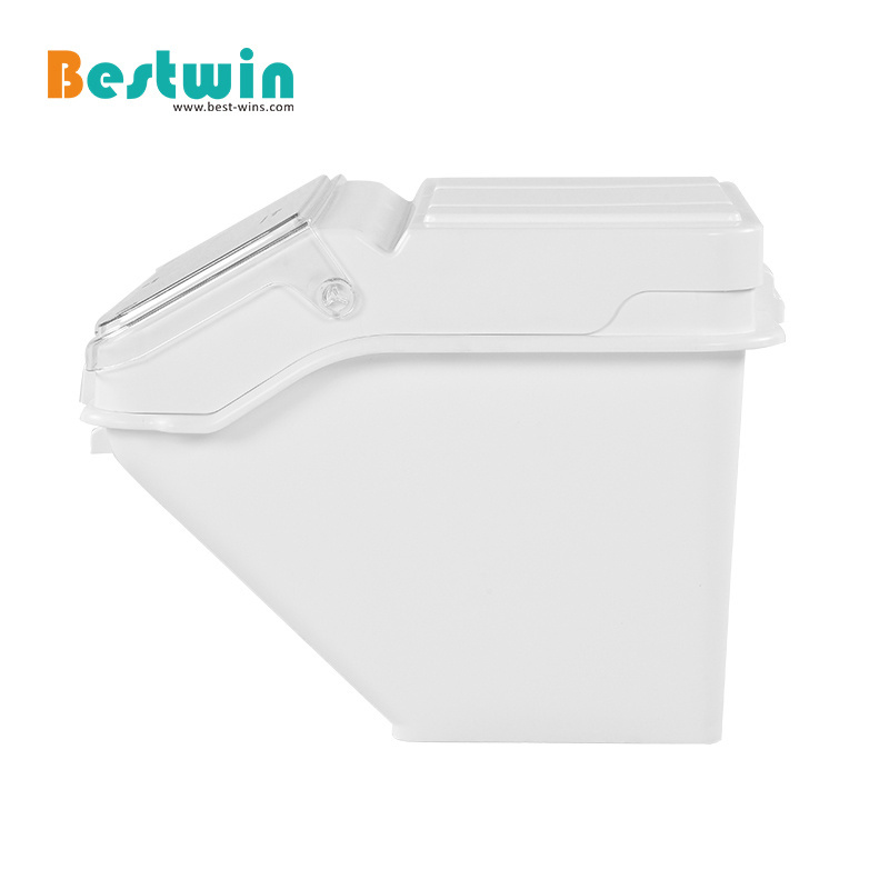 Commercial Catering Kitchen Plastic Desktop Flour Storage Container Shelf Ingredient Bin for Bakery