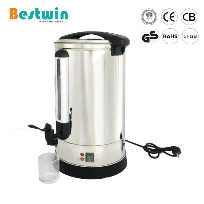 Commercial Electric Stainless Steel Mulled Wine Pot Hot Water Boiler Coffee Urn