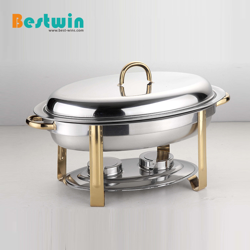 Restaurant Hotel Foodservice Rectangle Round Oval Economy Stainless Steel Buffet Chafer Display Food Warmer Chafing Dish