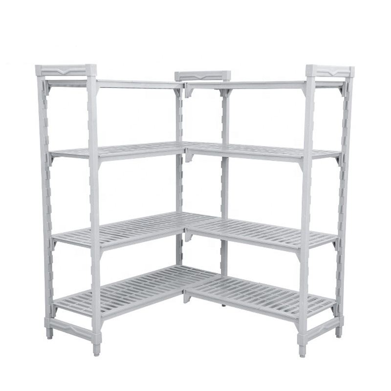 Environmental Durable Adjustable Configure Plastic Warehouse Storage Shelf Rack for Cold Room