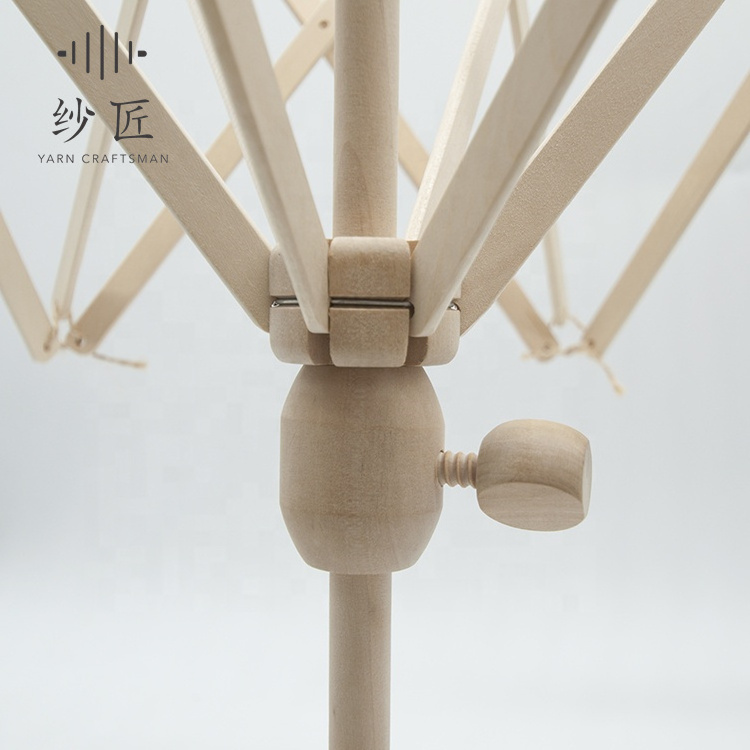 Yarn Craftsman Wooden Umbrella Swift yarn ball Winder Knitting Tool