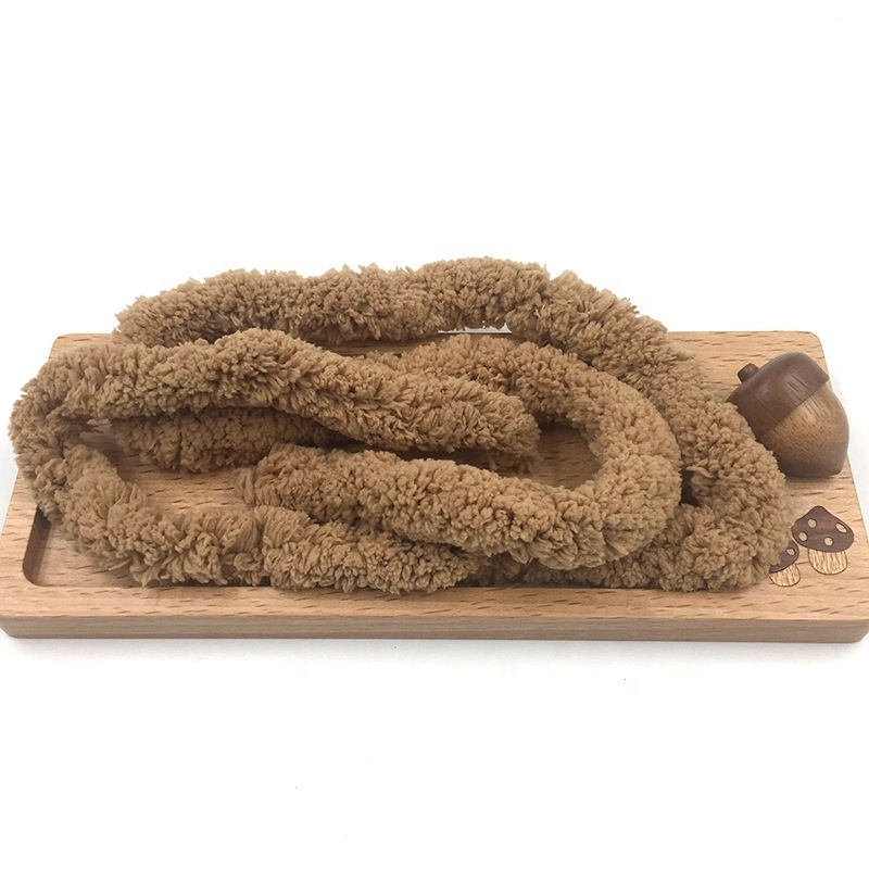 Hot sale jumbo chunky knit 2cm  polyester thick blanket vegan chenille yarn