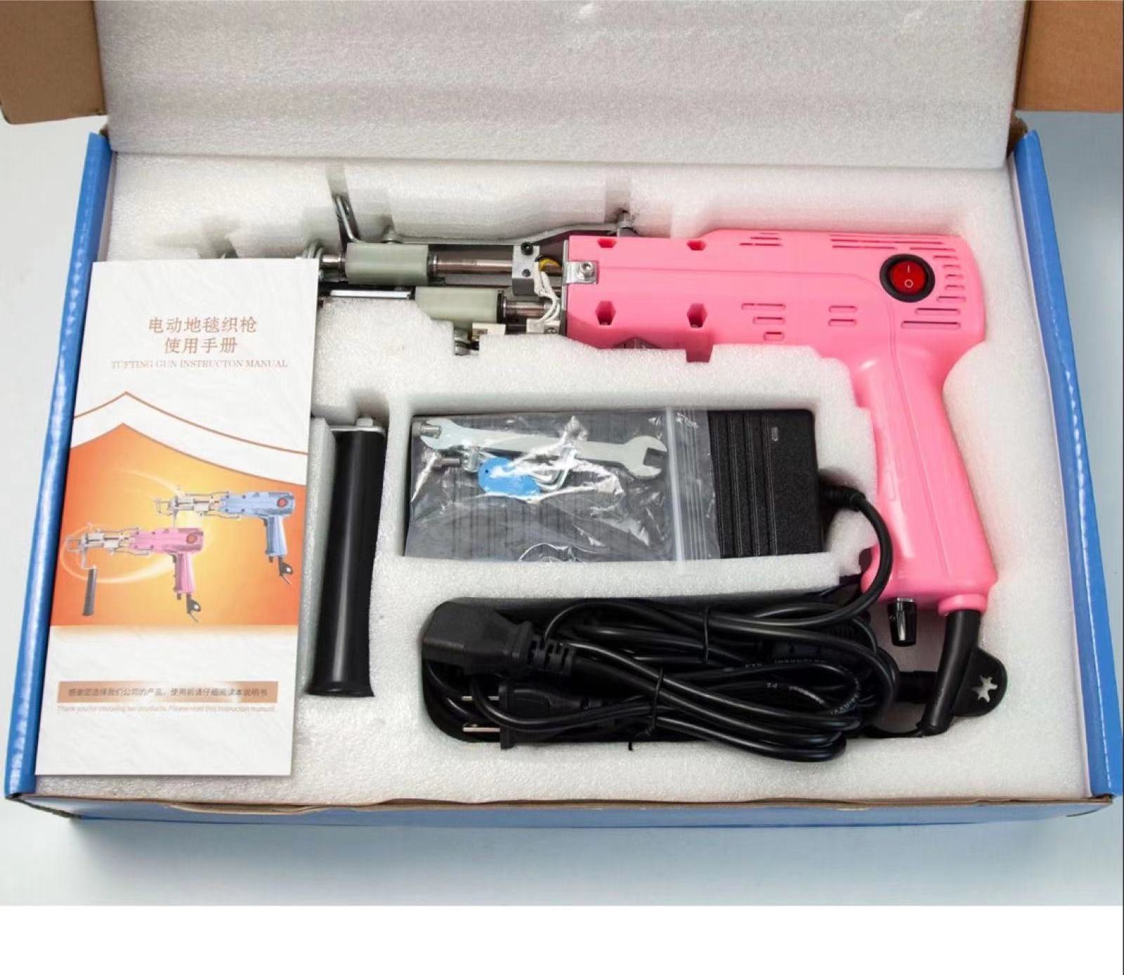 Yarn Craftsman New pink and blue 2 in 1 cut pile and loop pile rug tufting gun machine carving scissors carpet hand tufting gun