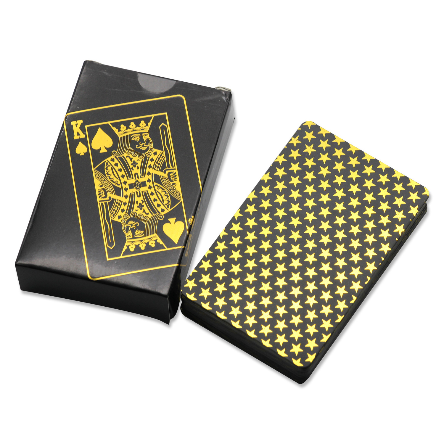 Chinese Factory Black Metal Plastic Playing Cards